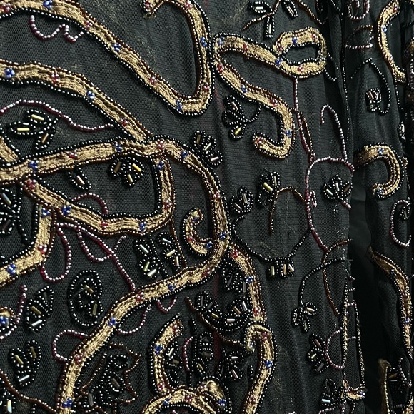 1990s goth bead long sleeve tunic - Picture 5 of 5